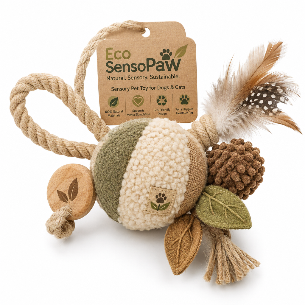 Eco SensoPaw - Sustainable Sensory Pet Toy